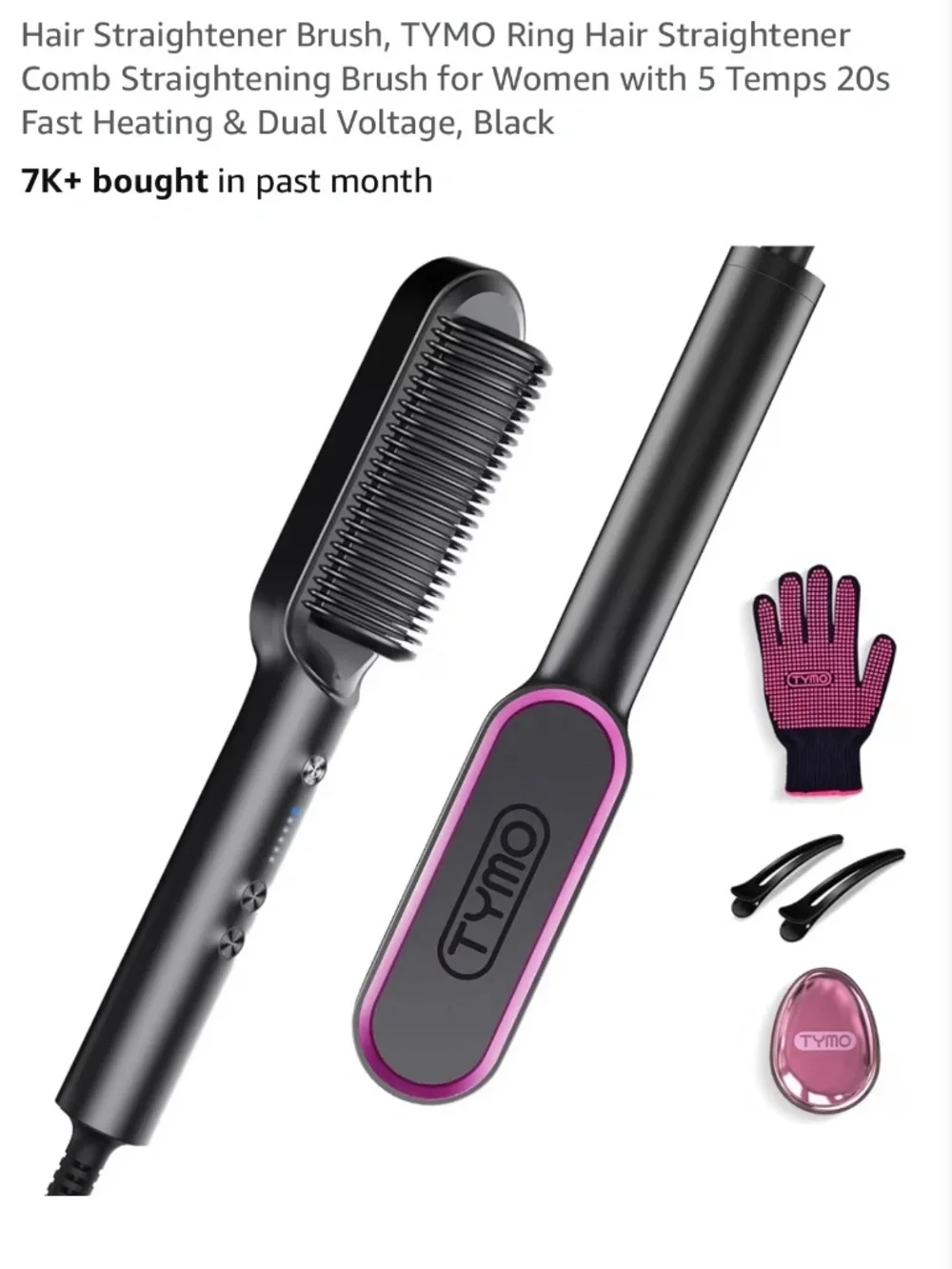 Tymo Ring Hair Straightening Comb